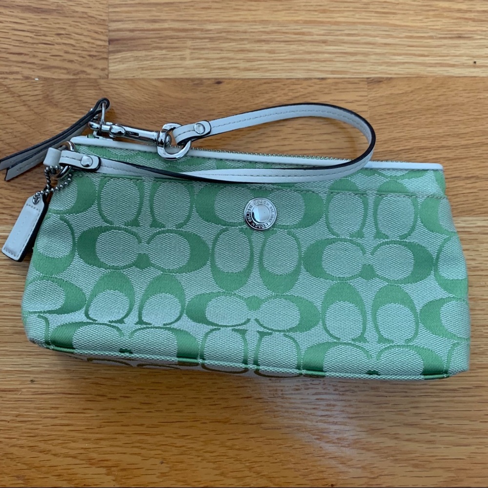 Coach Logo Wristlet